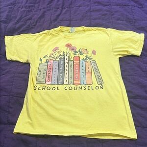 Yellow School Counselor Kids T-Shirt